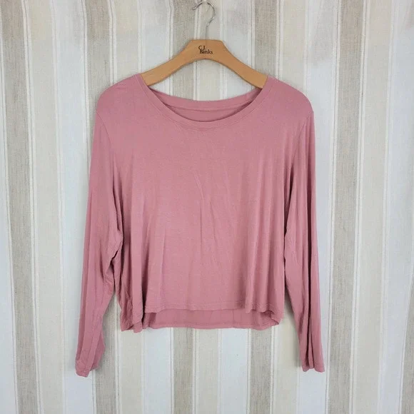 Posh Peanut Bamboo Pajamas Set Mauve Pink Size 2XL - Picture 2 of 9